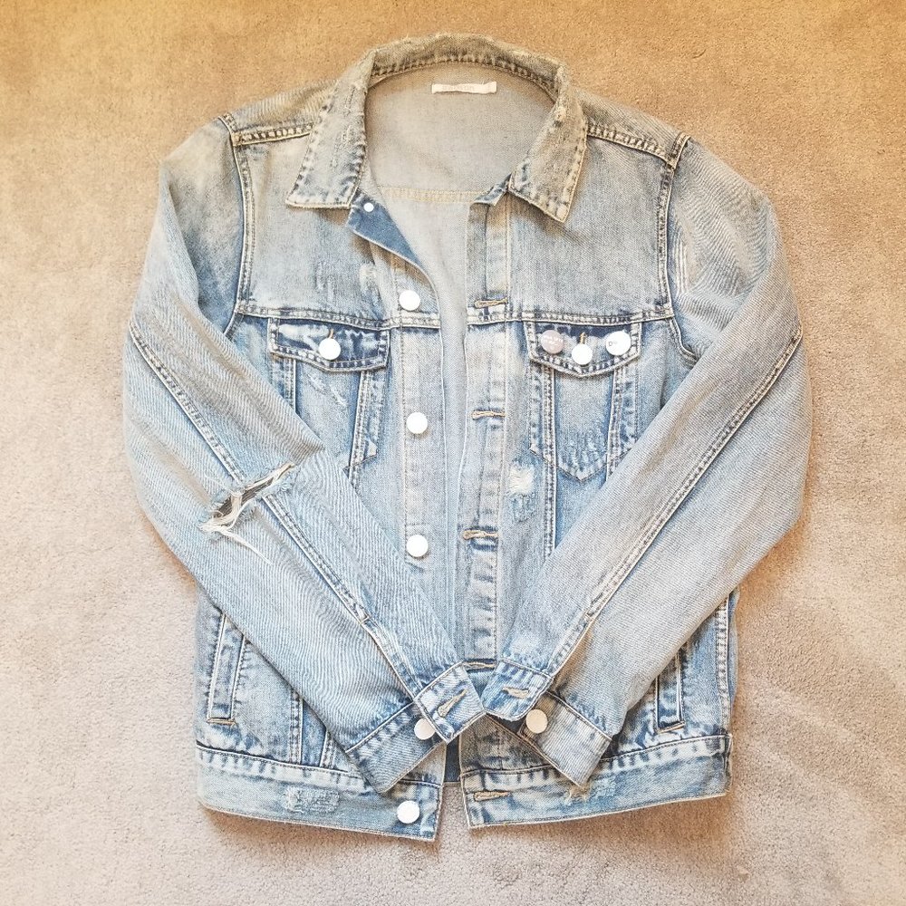 Light Wash Denim Trucker Jacket